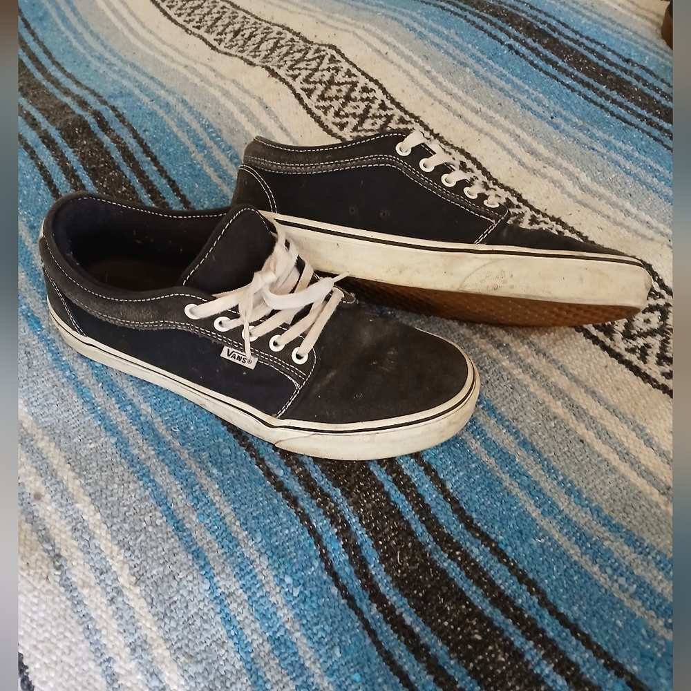Vans Black and White Sneakers